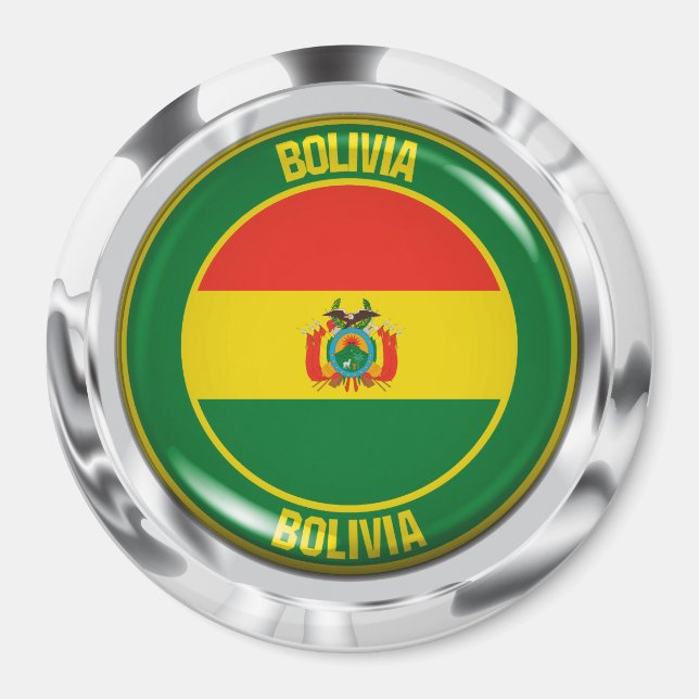 Imã Bolívia Round Emblem (Frente)