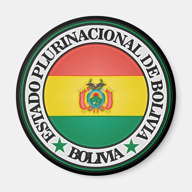 Imã Bolívia Round Emblem (Frente)