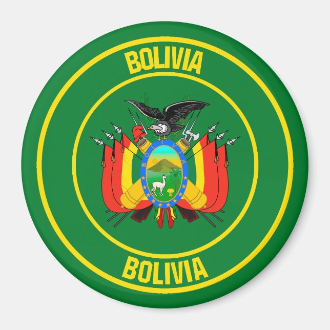 Imã Bolívia Round Emblem (Frente)