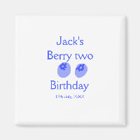Bolo de aniversário de dois anos azul adicionar no