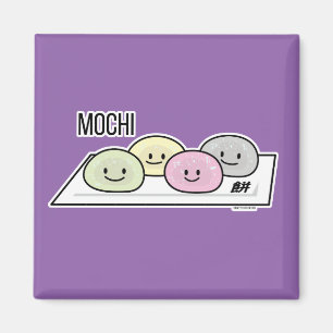 Imã Bolo de arroz sorvete Mochi japonês chá verde