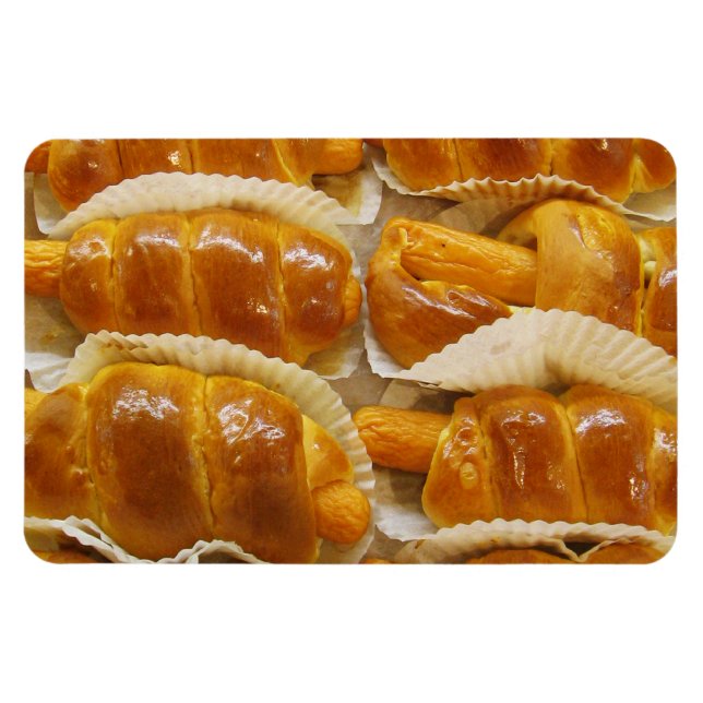 Ímã Bolo de Cachorro Quente... Comida do deserto asiát (Horizontal)