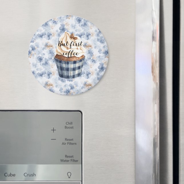 Imã Bolo de Café Falso Jeans Azul (In Situ (Fridge))