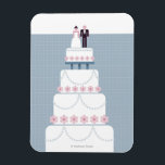 Ímã Bolo de Casamento<br><div class="desc">Personalize sua própria mercadoria com esta arte icônica do Manual de Instruções da Noiva.</div>