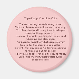 Imã Bolo de Chocolate Triplo
