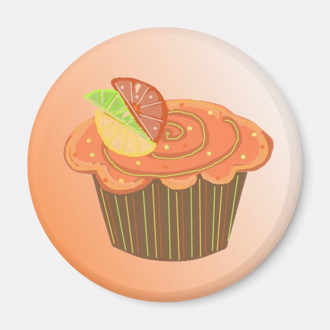 Imã Bolo de Laranja com Frutas (Frente)