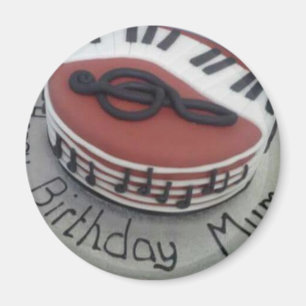 Imã Bolo de mãe de aniversário feliz