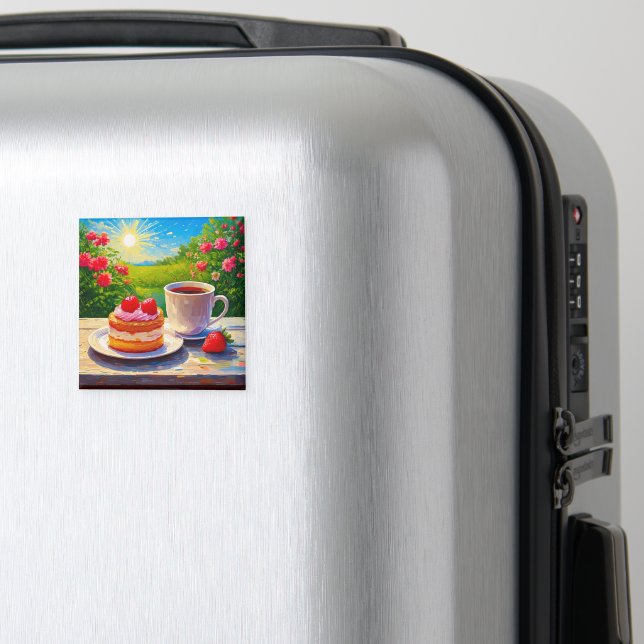 Imã Bolo de morango e café (In Situ (Luggage))