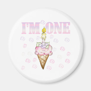 Imã Bolo do cone do sorvete eu sou um