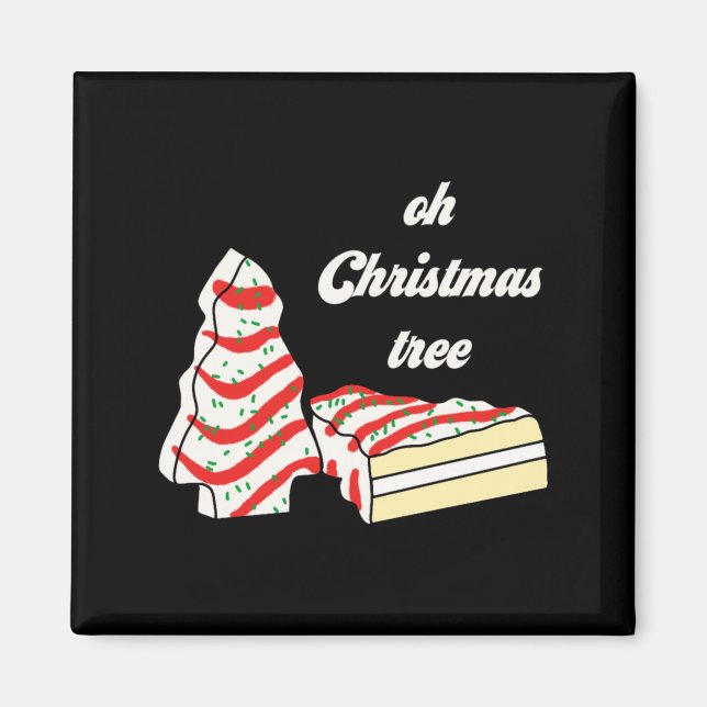 Imã Bolos de árvore de Natal Debbie divertidos Sna de  (Frente)