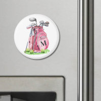 Bolsa de Golfe com Monograma Rosa