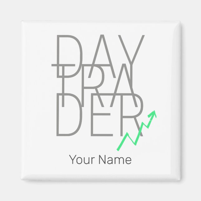 Imã Bolsa de Valores do Dia Trader e Cryptocurrency (Frente)