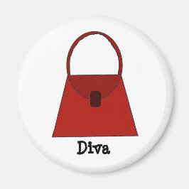 Imã Bolsa Vermelha - Diva