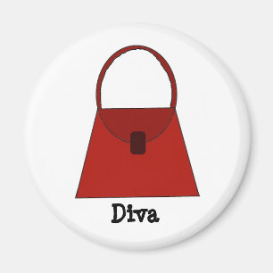Imã Bolsa vermelha - diva