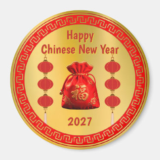 Imã Bolsa Vermelha do Ano Novo Chinês