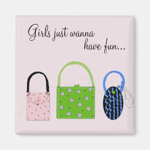 Imã Bolsas Caprichosas com Dito Engraçado
