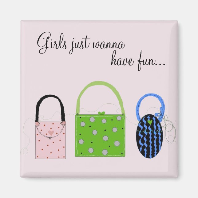 Imã Bolsas Caprichosas com Dito Engraçado (Frente)