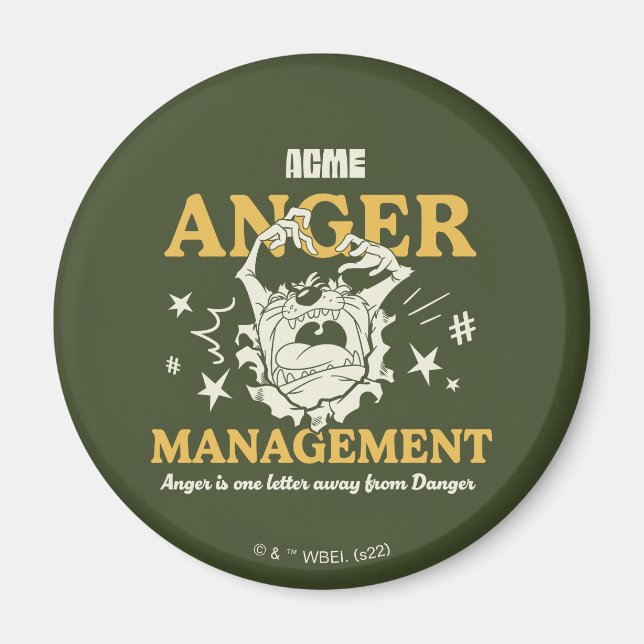 Imã BOLSAS DE CARRO™ |TAZ™ ACME Anger Management (Frente)