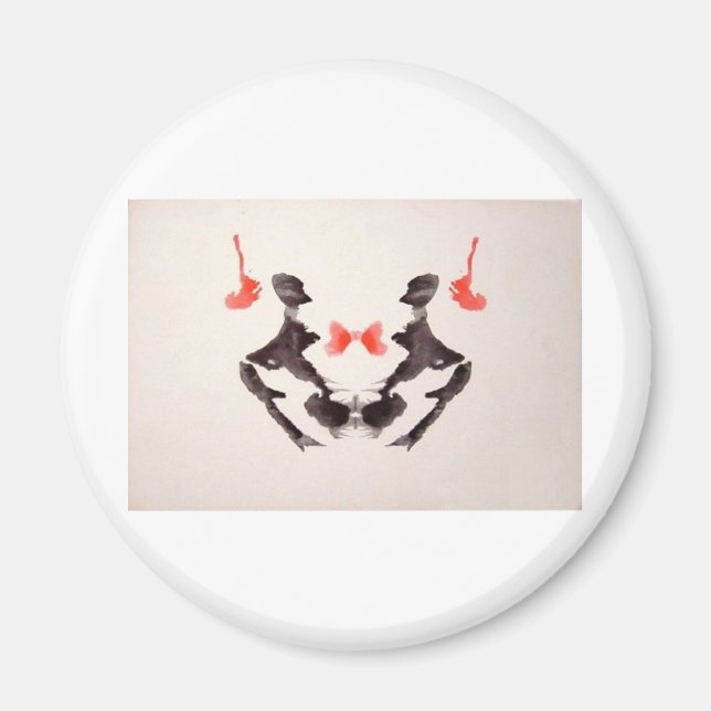 Imã Bolsas de Tinta de Rorschach Placa 3 Dois Humanos (Frente)