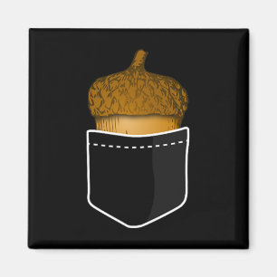 Imã Bolso Acorn - Loucos De Oak Querem Plantas Naturai