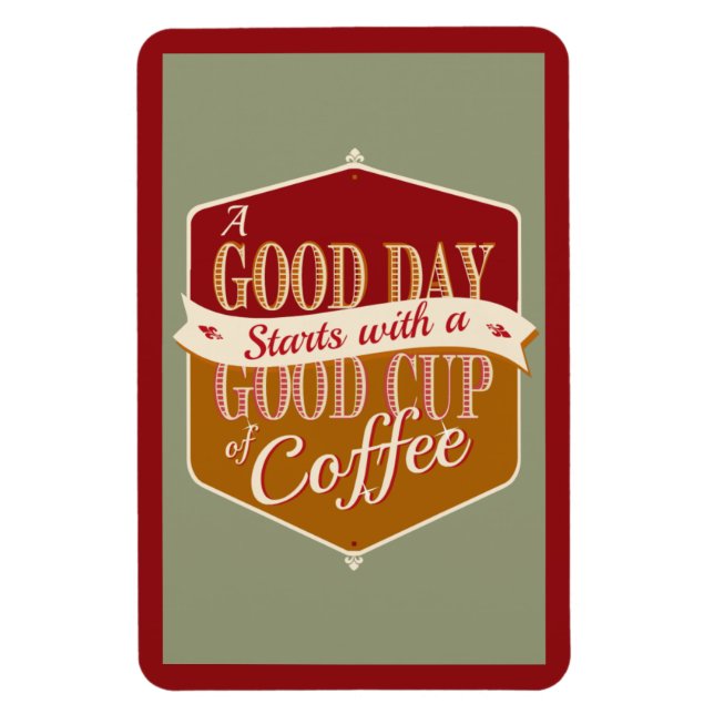 Ímã Bom Dia, Bom Café (Vertical)