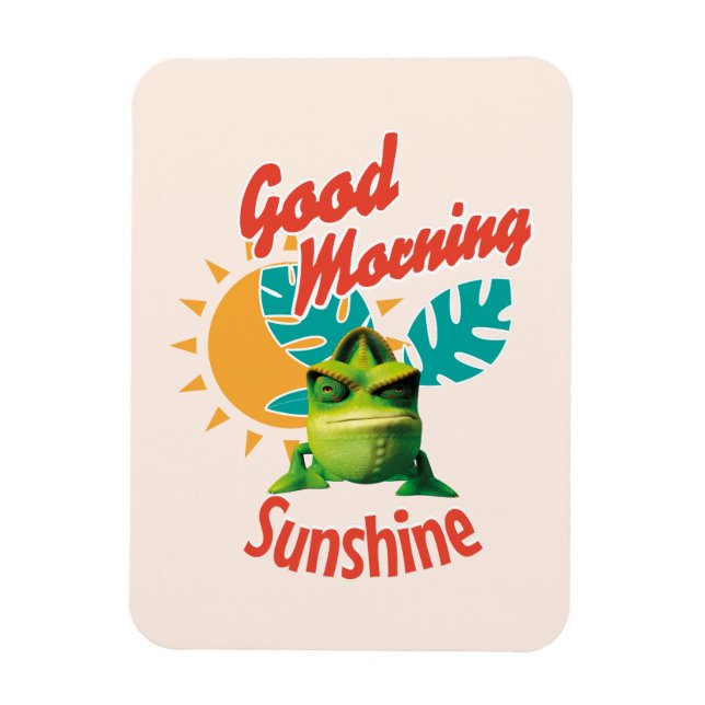 Ímã Bom Dia Sol Chameleão Divertido (Vertical)