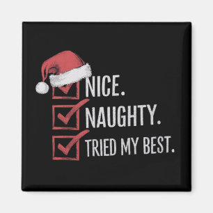Imã Bom Travesso Tentei Minha Melhor Lista de Natal Xm
