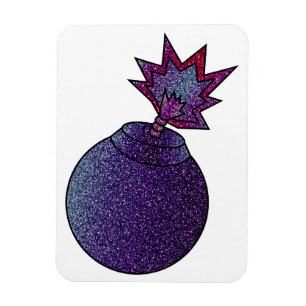 Ímã Bomba Glitter Galaxy