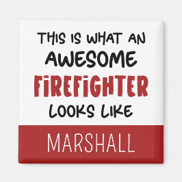 Imã Bombeiro Fantástico Personalizado Engraçado Bombei