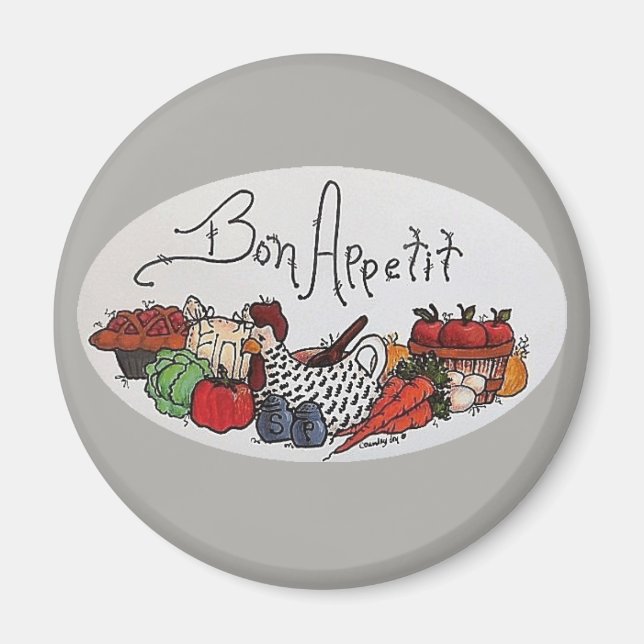 Imã Bon Apetite Magnet (Frente)
