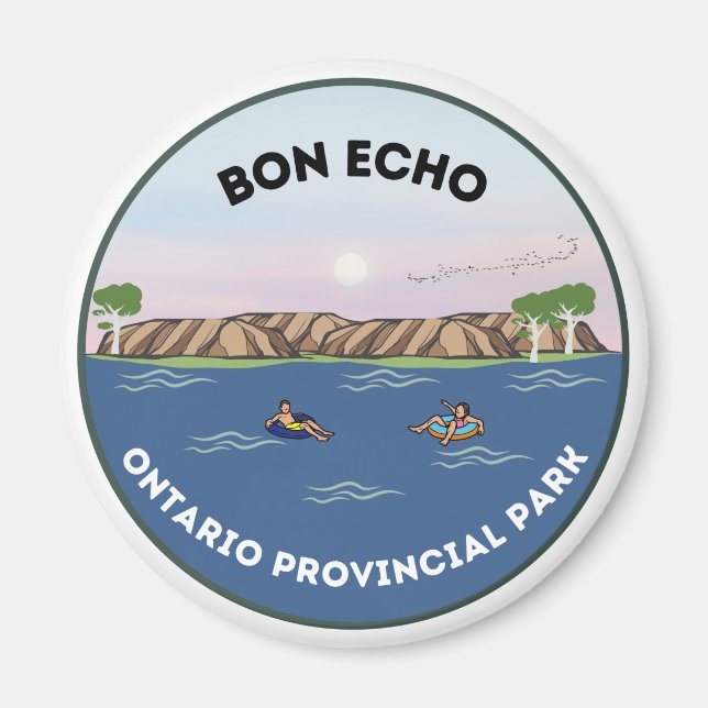 Imã Bon Echo Ontario Provincial Park Magnet (Frente)