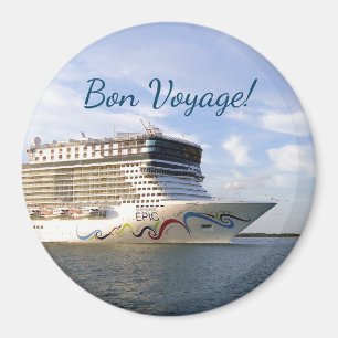 Imã Bon voyage decorado do arco do navio de cruzeiros