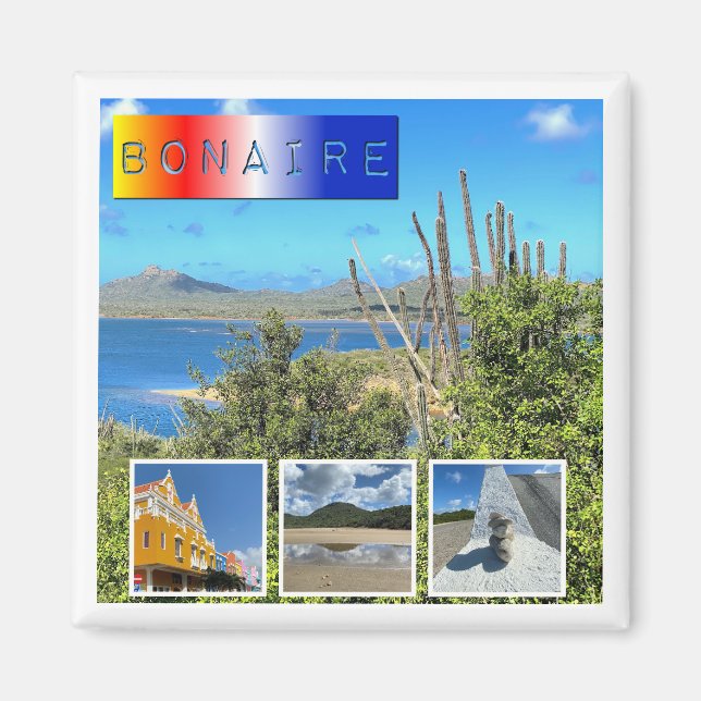 Imã Bonaire Photo Collage (Frente)