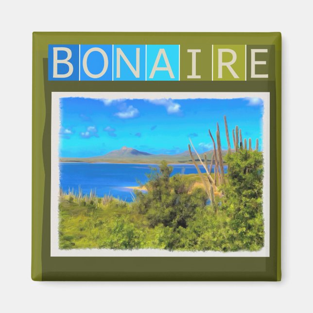 Imã Bonaire Watercolor (Frente)