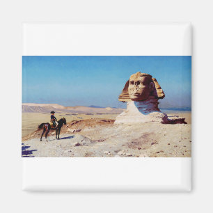 Imã Bonaparte Diante da Esfinge por Jean-Leon Gerome