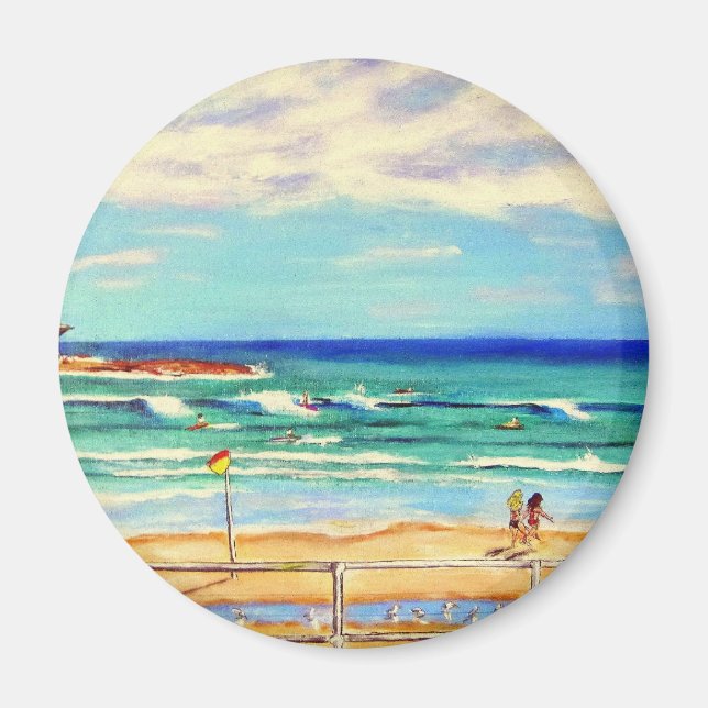 Imã Bondi Beach Art (Frente)