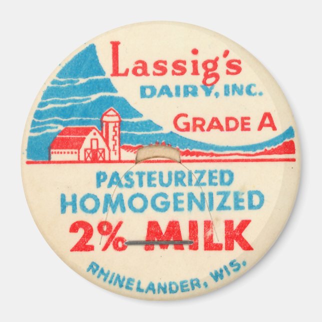 Imã Boné de frasco para injetáveis de leite (Frente)