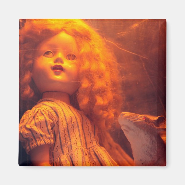 Imã Boneca assustadora e rato (Frente)