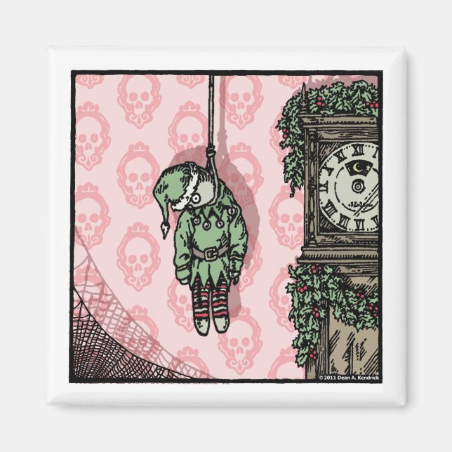 Imã Boneca Elf Pega - Feriado do Gótico do Magnet (Frente)