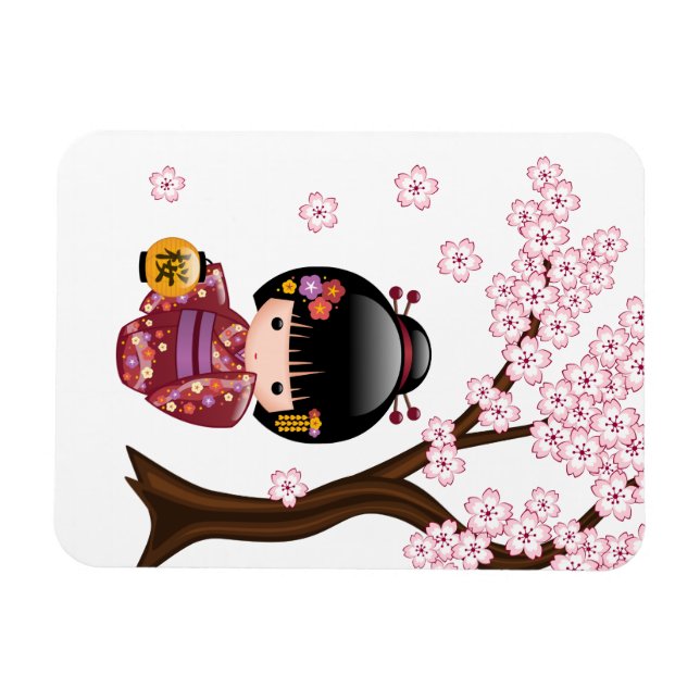 Conjunto De ícones Bonitos No Estilo Kawaii. Boneca Kokeshi Akita Inu  Cachorrinhos Sakura Ilustração do Vetor - Ilustração de fofofo, afortunado:  235223391