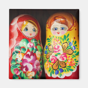 Imã Bonecas coloridas de Matryoshka