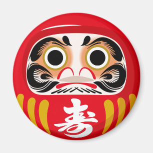 Imã Boneco Daruma (amuleto tradicional japonês de boa