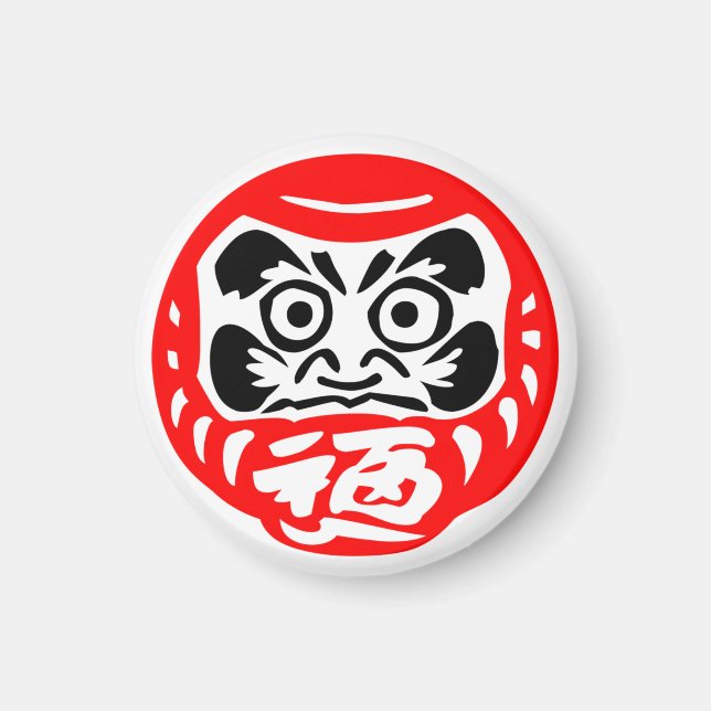 Imã Boneco Daruma  Ímãs (Frente)
