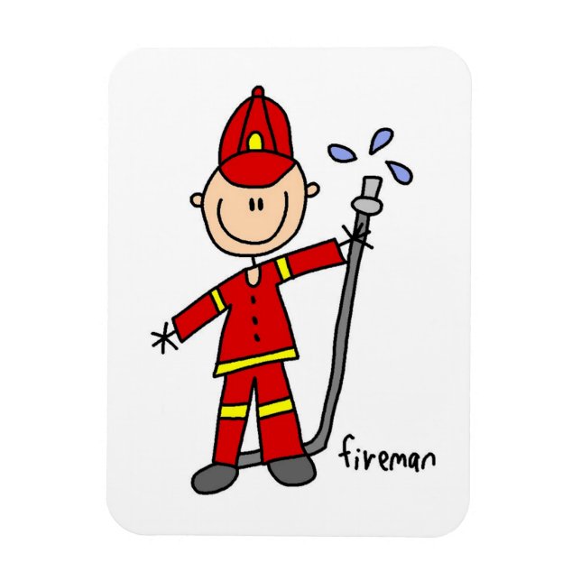 Ímã Boneco de Bombeiro (Vertical)
