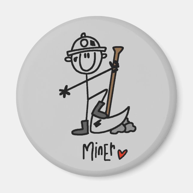 Imã Boneco de Mineiro (Frente)
