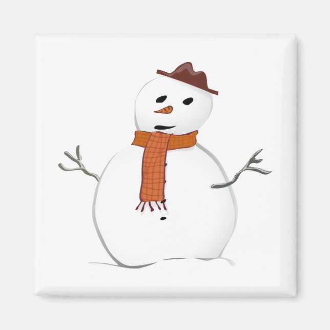 Imã Boneco de neve (Frente)