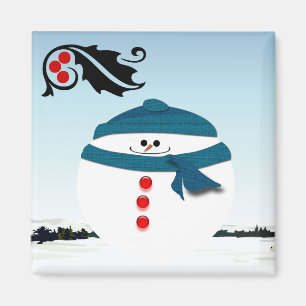 Imã Boneco de neve