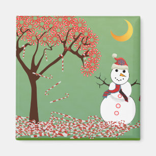 Imã Boneco de neve bonito
