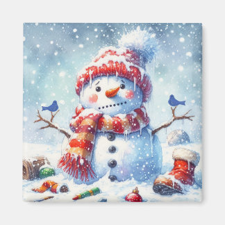 Imã Boneco de Neve Congelado