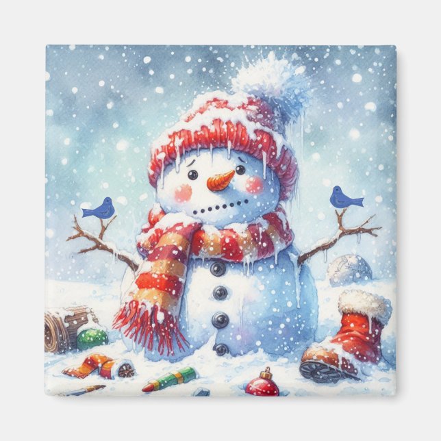 Imã Boneco de Neve Congelado (Frente)